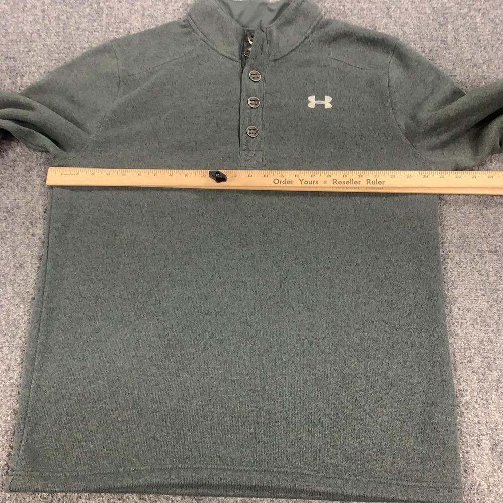 Under Armour Specialist Storm Sweater Mens 2XL Green ColdGear Fleece Pullover - Picture 5 of 16